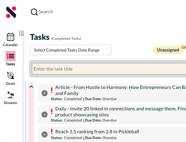 Completed task is now having better interface 