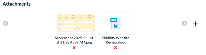 The attachment section made more cleaner and simpler to add attachments to a task.  