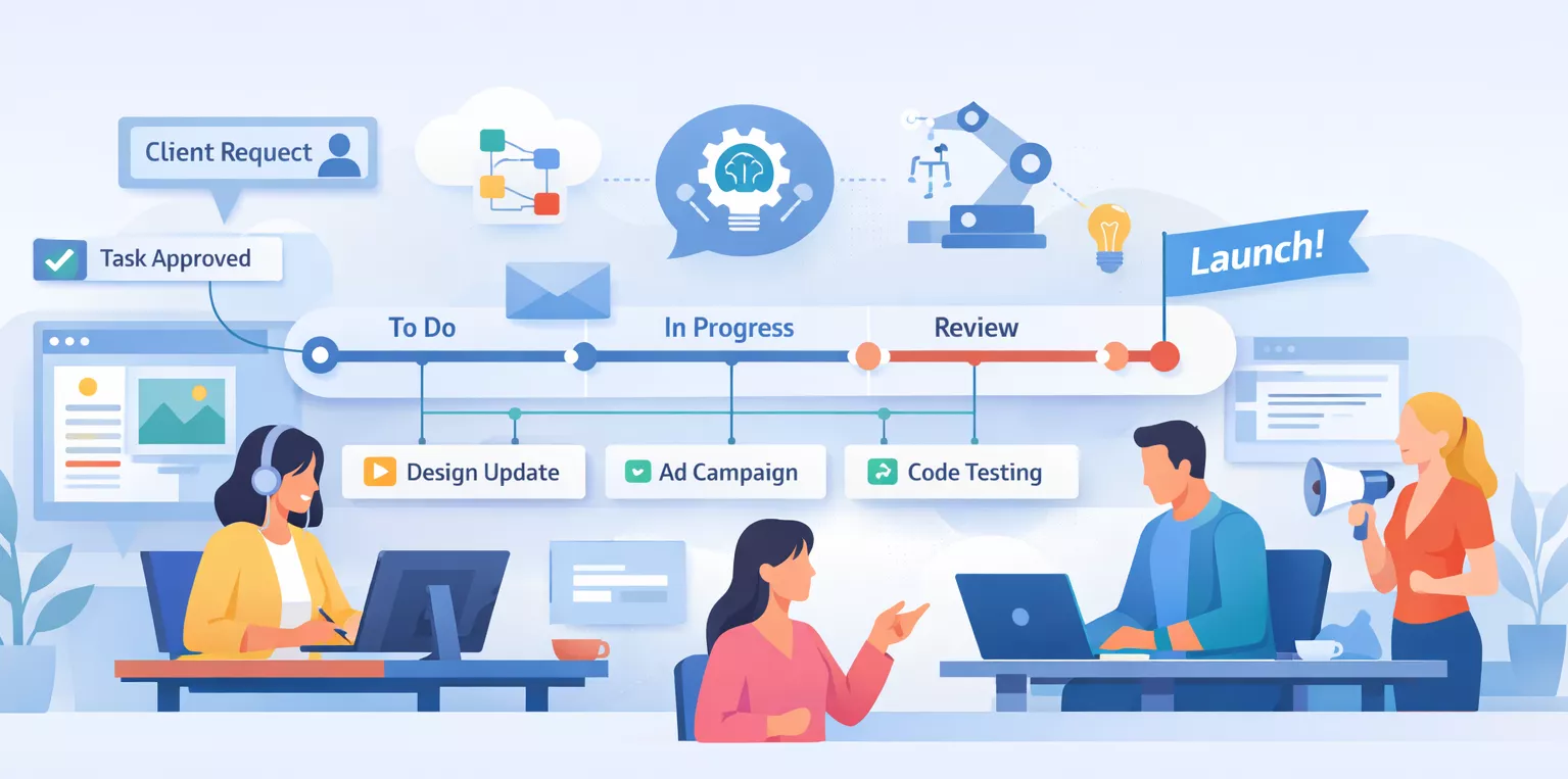 Agency project management workflow for creative and digital agencies in 2026