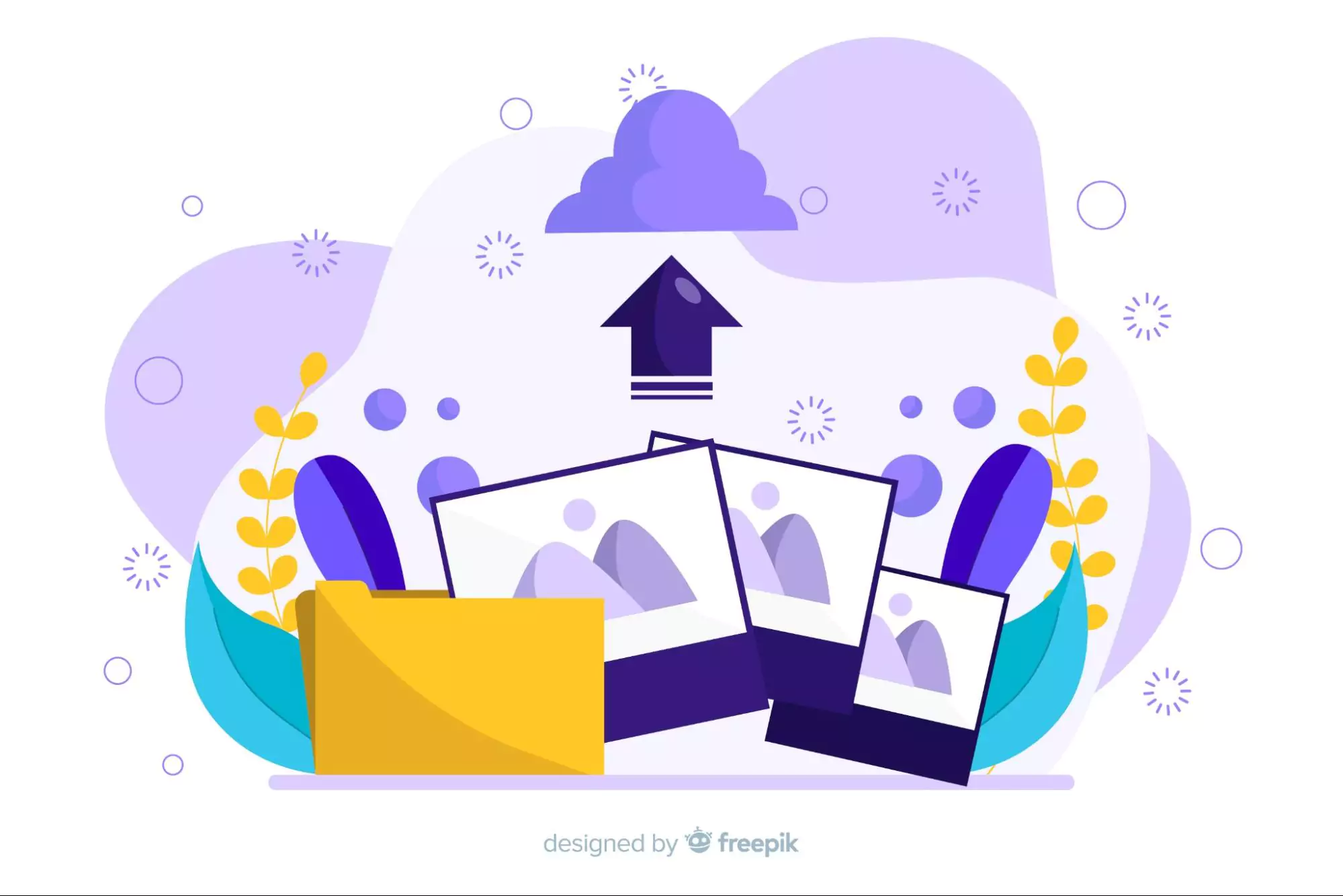Illustration of an imaginary cloud-based system.