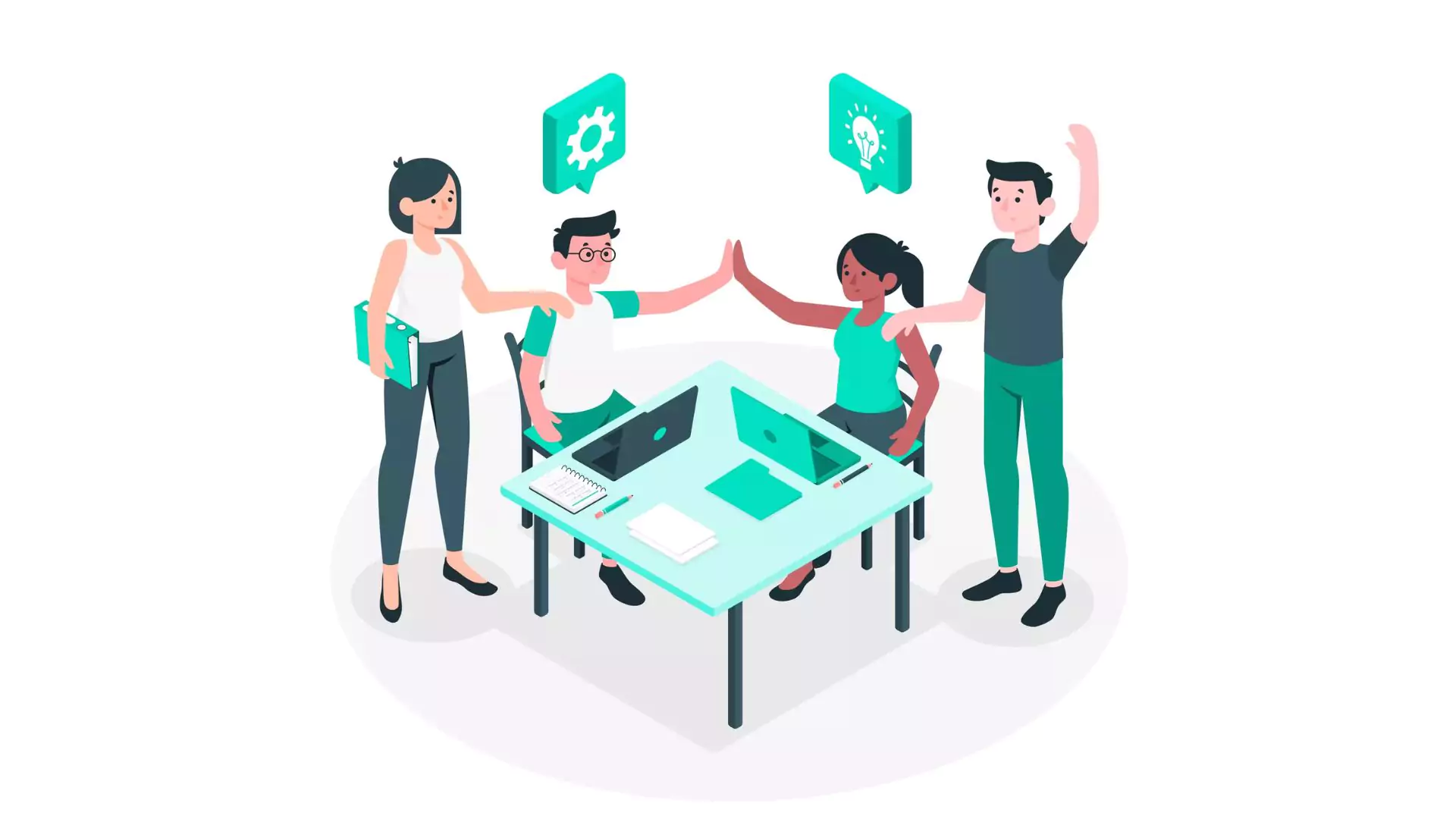 team collaborating with best team productivity apps for 2025