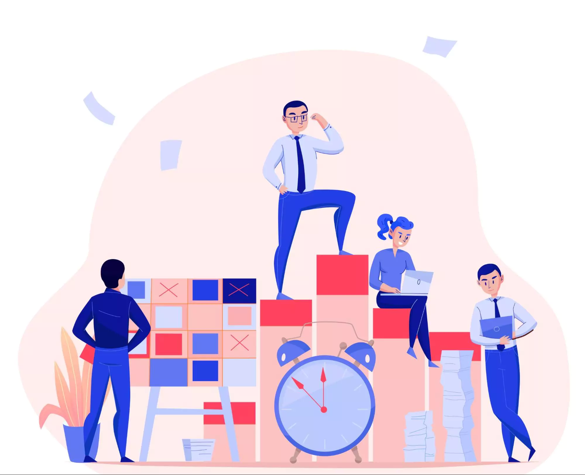 Entrepreneur analyzing project progress with the best project management tools for entrepreneurs.